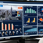 **

A policy analyst looking at multiple screens displaying economic data, charts, and news headlines. The scene emphasizes a sense of being at the forefront, with a dynamic and information-rich environment. Perhaps a window in the background shows a bustling city.

**
