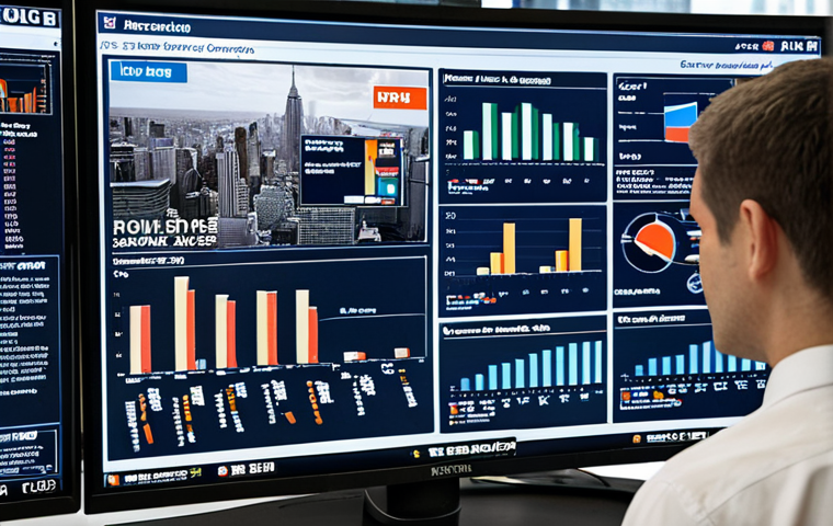 **

A policy analyst looking at multiple screens displaying economic data, charts, and news headlines. The scene emphasizes a sense of being at the forefront, with a dynamic and information-rich environment. Perhaps a window in the background shows a bustling city.

**