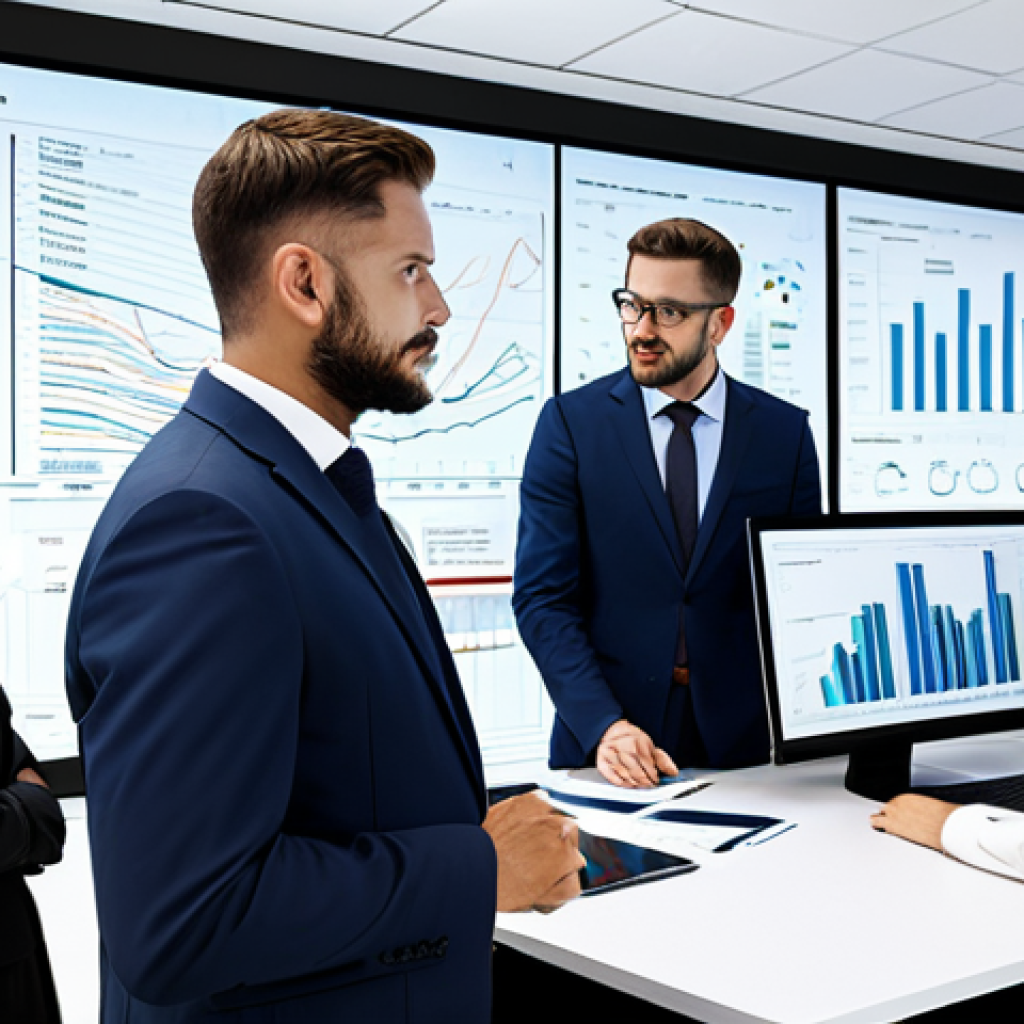 Data-Driven Policy Analysis**
A diverse team of professionals analyzing data visualizations on large screens in a modern office setting, fully clothed in appropriate business attire, focusing on charts and graphs, safe for work, professional environment, perfect anatomy, correct proportions, family-friendly, data analytics concept, high quality rendering.
**
