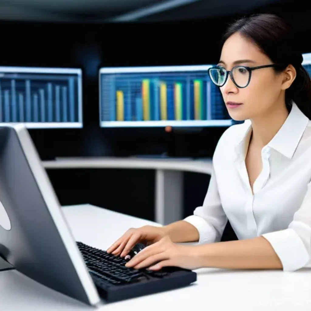 정책분석사와 동기부여 사례 공유 - **Prompt:** A focused policy analyst, a woman in her early 30s with an intelligent expression, weari...