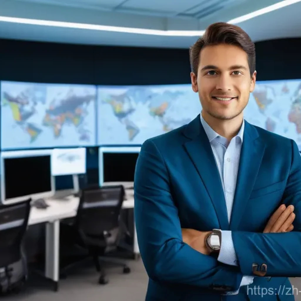 정책분석사 직무 역량 강화 방법 - **Prompt:** A dynamic, modern policy analyst, male or female, in a sleek, high-tech office. The anal...