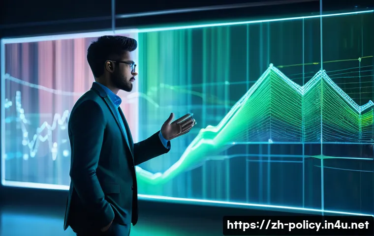 정책분석사와 통계 분석의 중요성 - **Prompt:** A highly intelligent and focused young professional, dressed in a sleek business casual ...